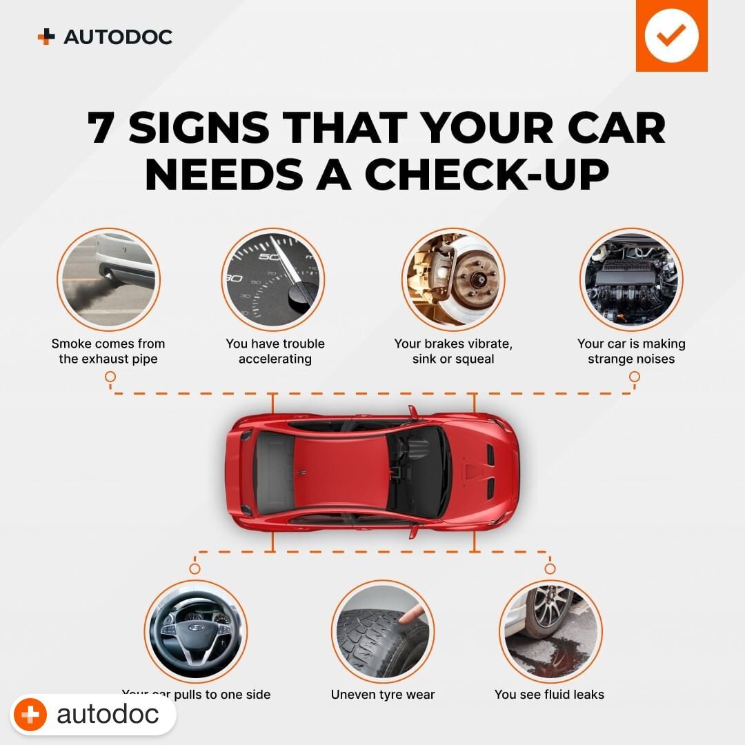 Do you currently have any of these? 🤔

Is your car trying to tell you something? 🚗 Keep an eye out for these 7 telltale signs that it might be time for a check-up! Regular maintenance keeps you safe on the road. #CarCheckup #SafetyFirst #insurance 