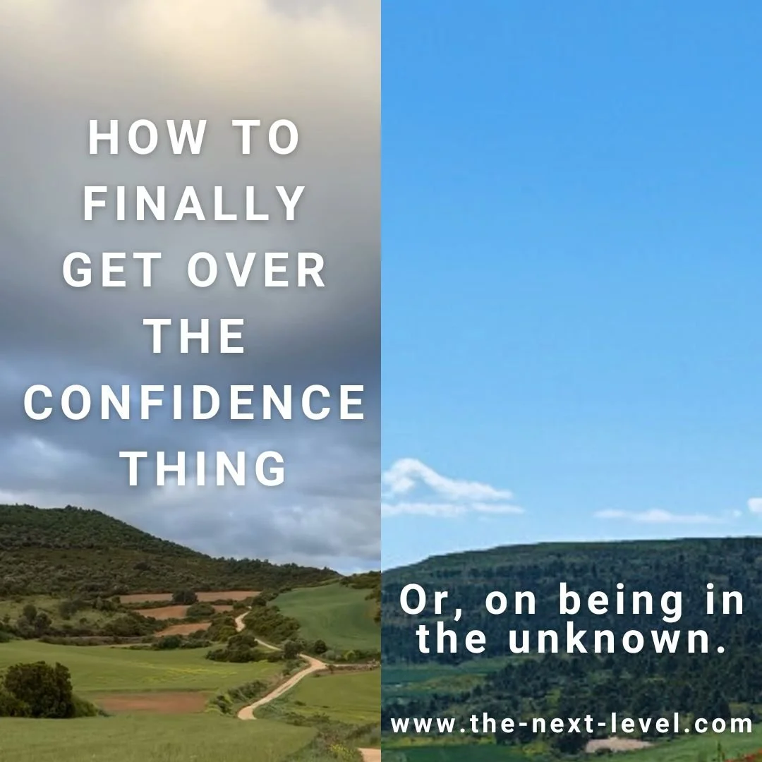 HOW TO FINALLY GET OVER THE CONFIDENCE THING