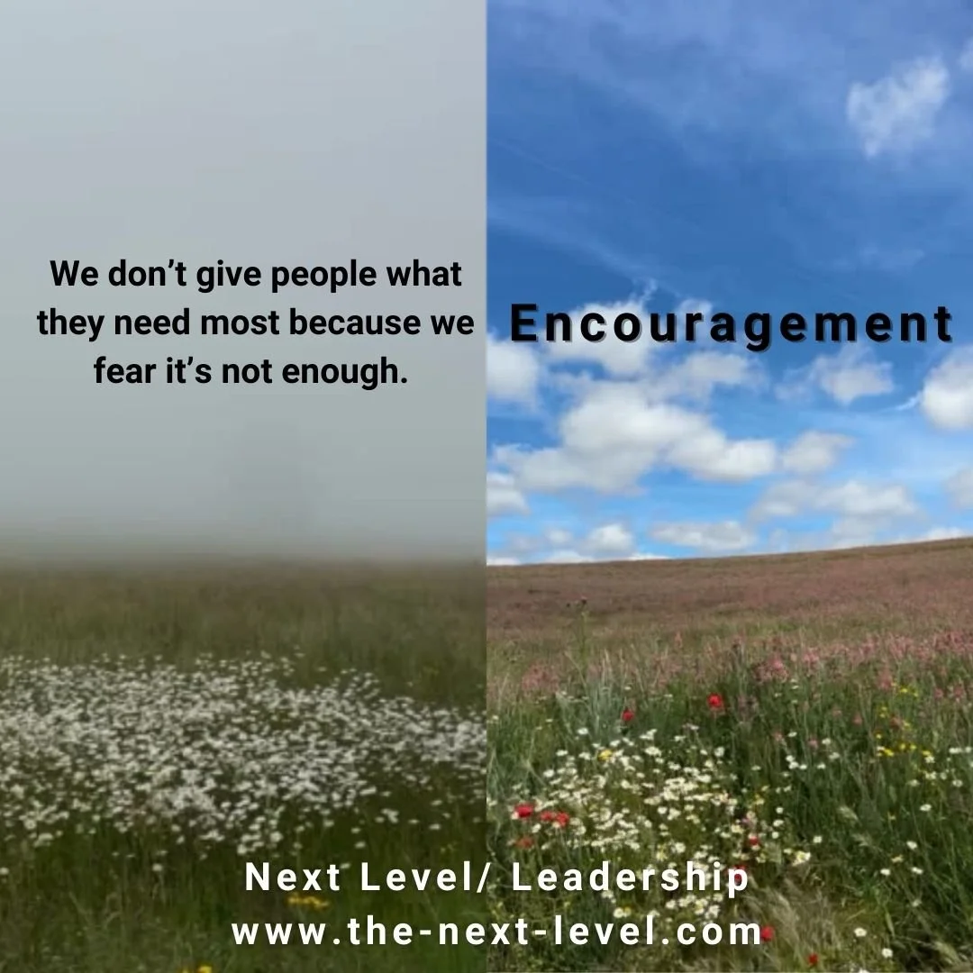 We don’t give people what they need most because we fear it’s not enough.