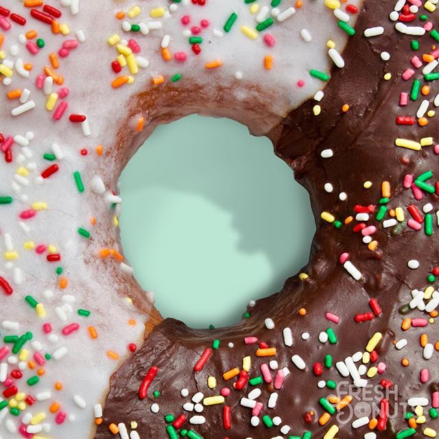 The Giant Donut. We make this 10-inch monster for special events. On a related note: BAN CAKE FOREVER. Giant donuts are so much better. One bite and you&rsquo;ll see. #🍩&gt;🎂