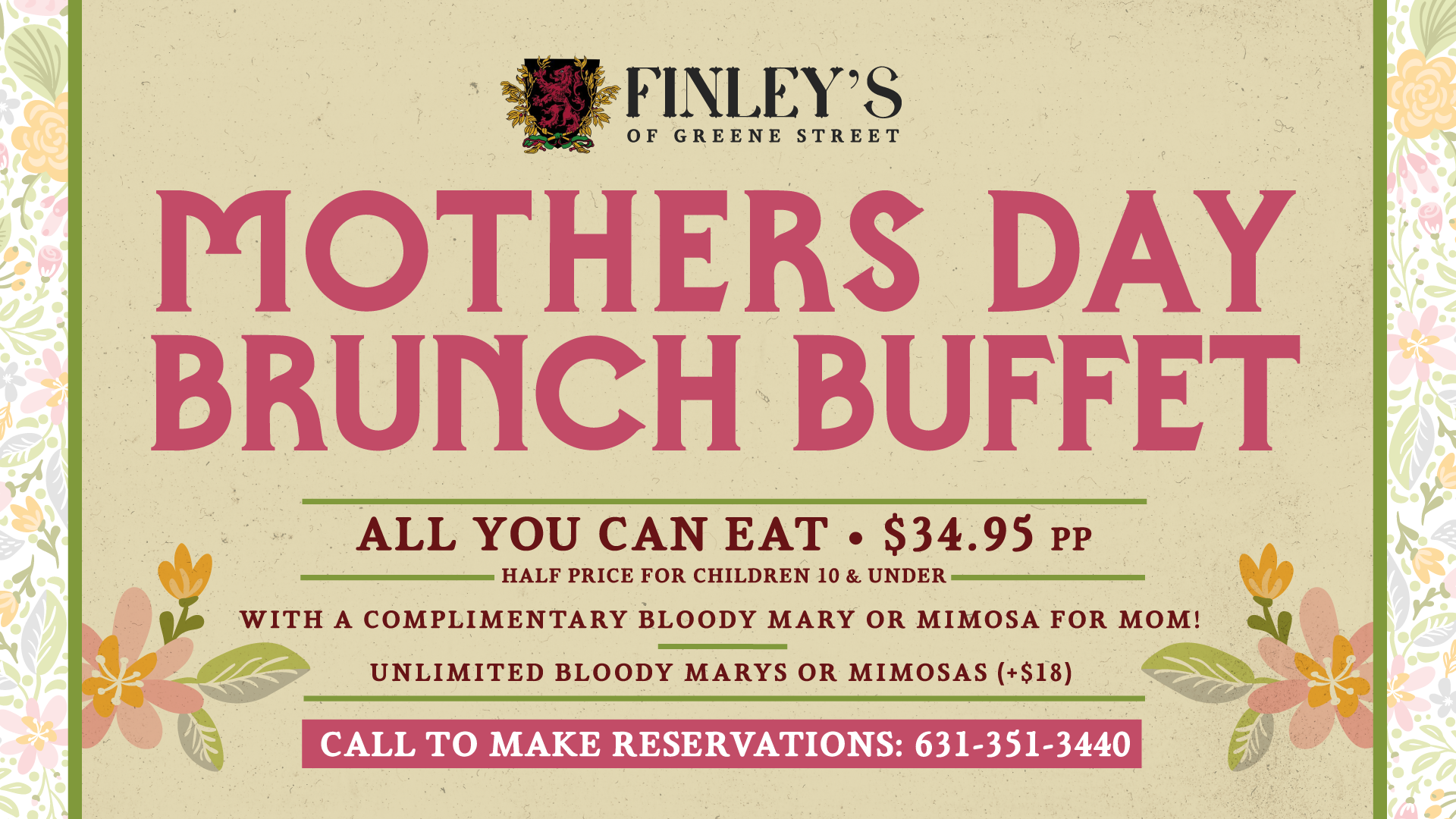 Mother’s Day Brunch Buffet Flyer