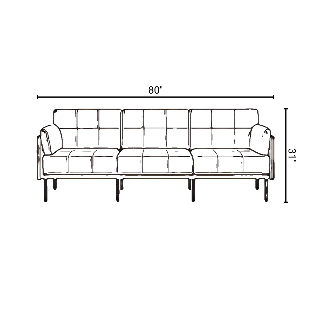 Modern guest seating sofa for business offices and lobbies