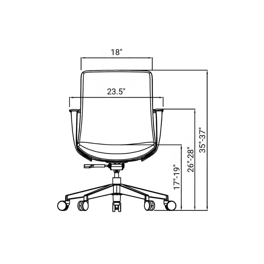 Borzoi modern office chair available in the Raleigh NC area