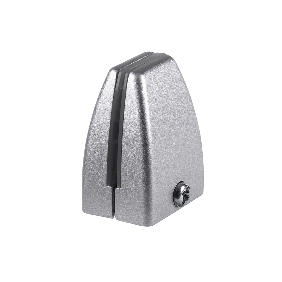 Silver desk divider mounting bracket