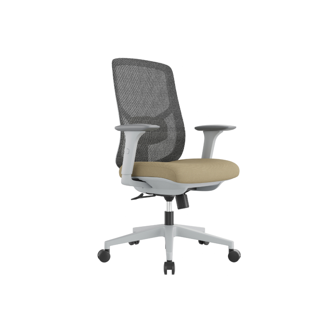 Ergonomic mesh office chair with lumbar support and five-star rolling base | Dynamic Office Solutions