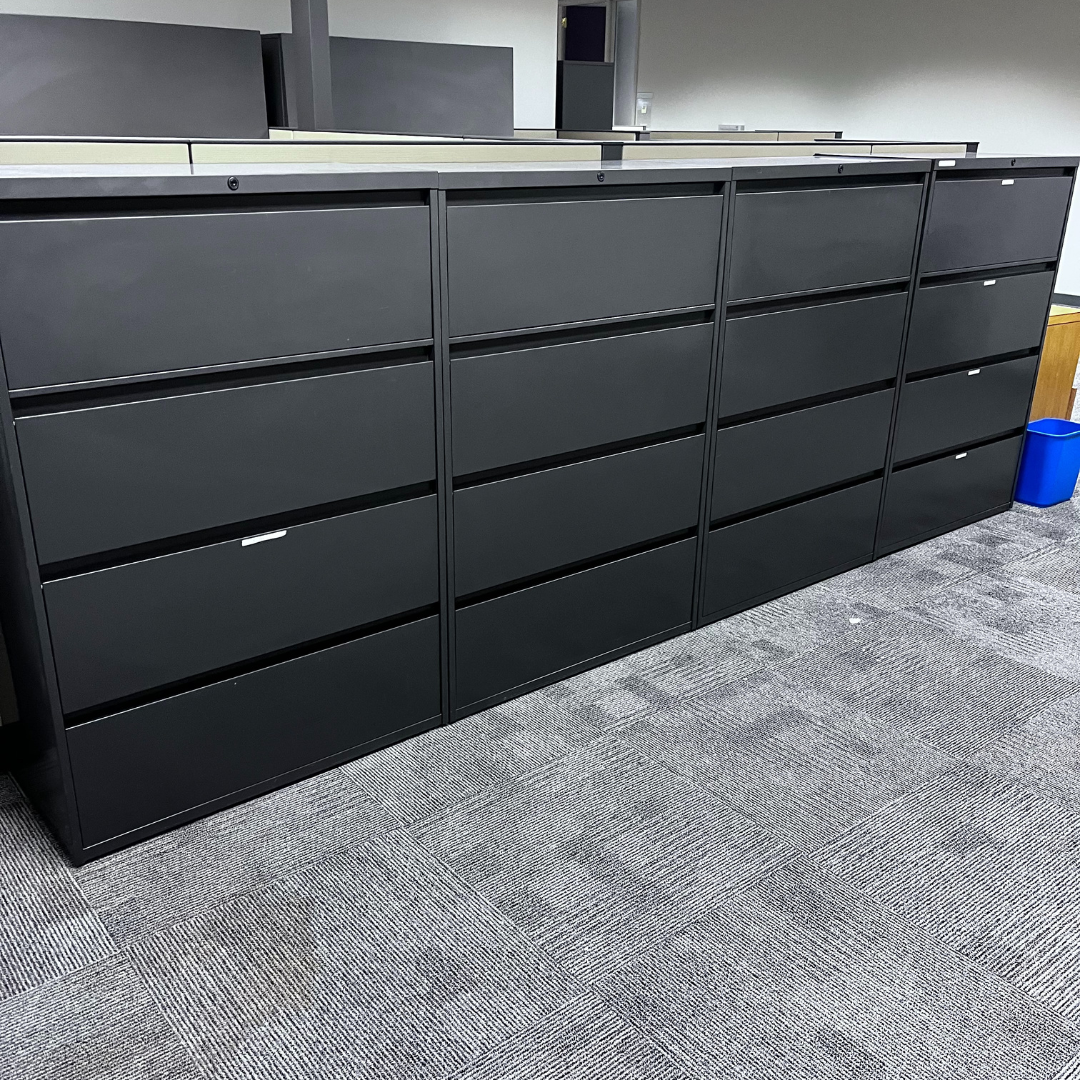 Used office storage and filing cabinets