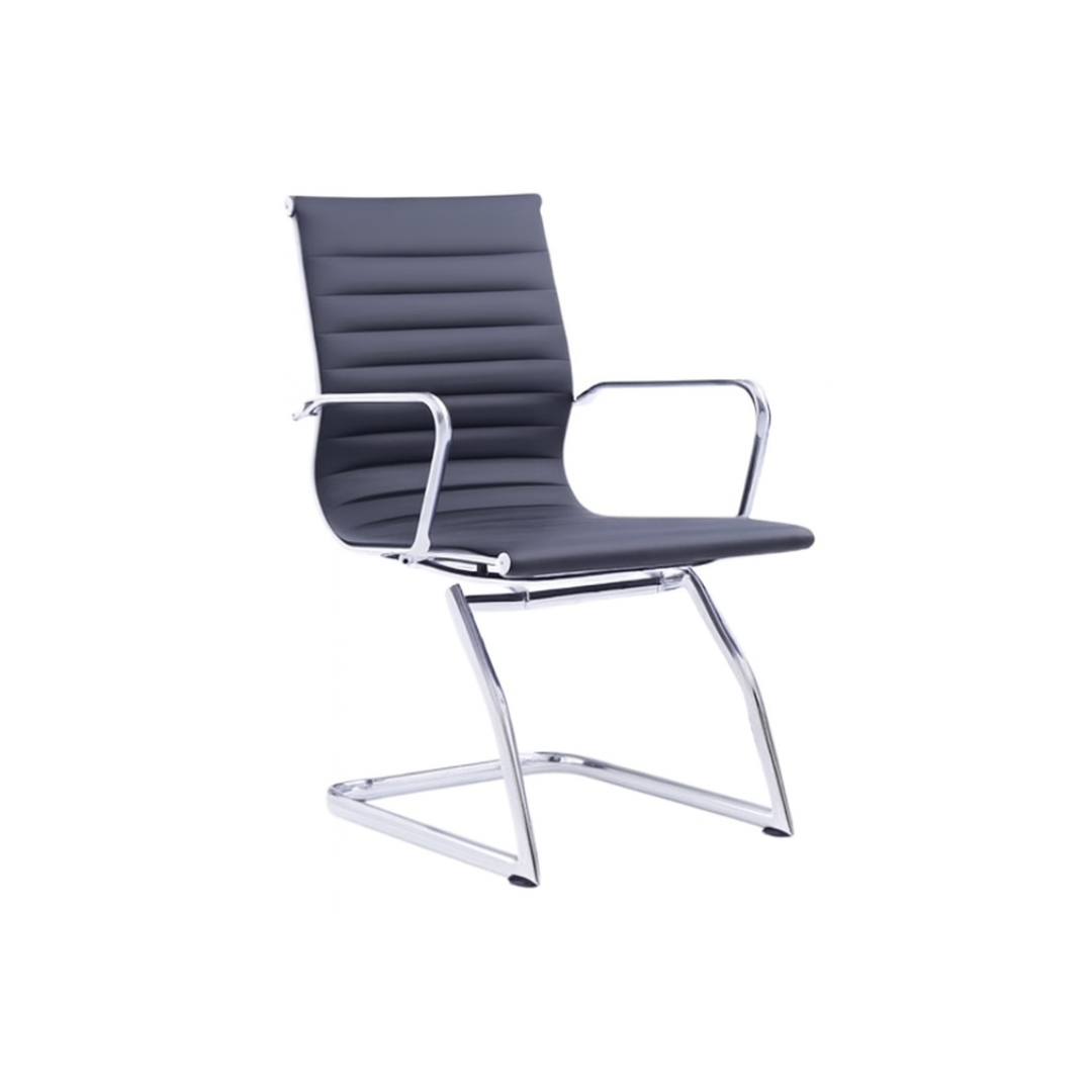Eames style guest chair with removeable arm cover