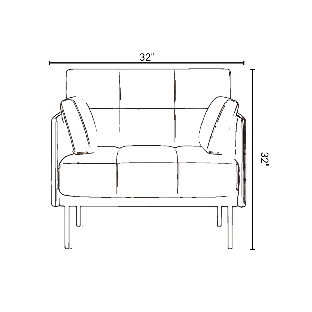 Lounge chair for office seating area