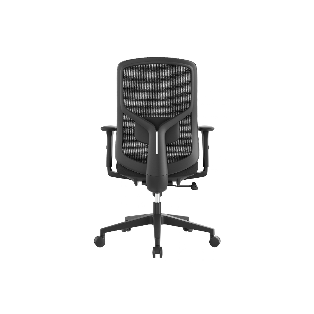 Collie black ergonomic task chair with mesh back and cushioned seat | Office Furniture Near Me