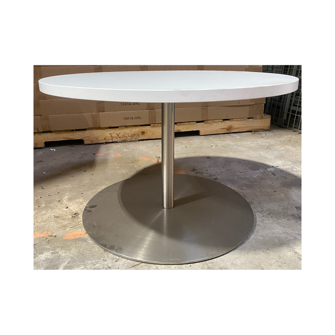 White occasional table for the office, Raleigh NC