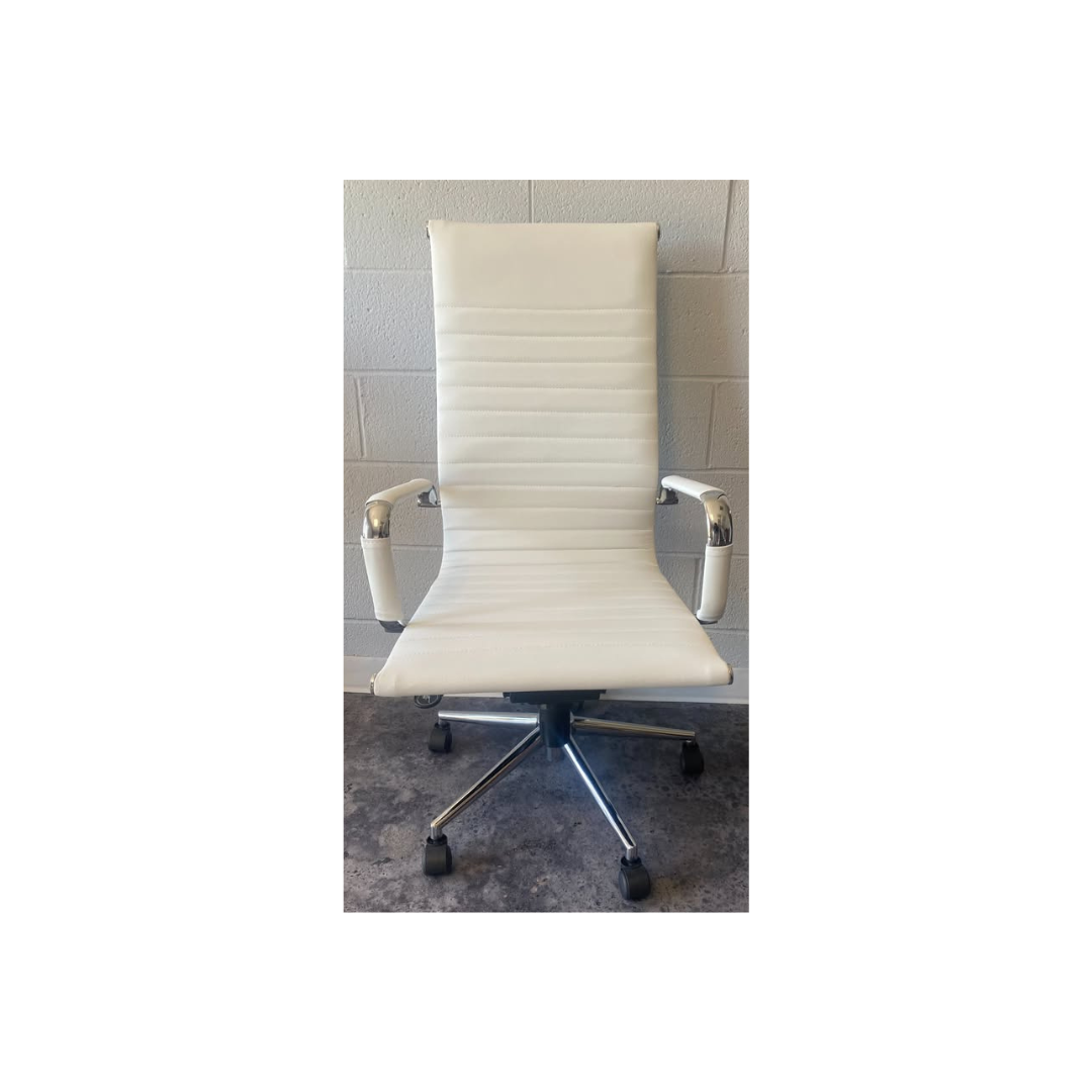 Modern ribbed office chair for home offices and businesses in Raleigh and Cary, NC.