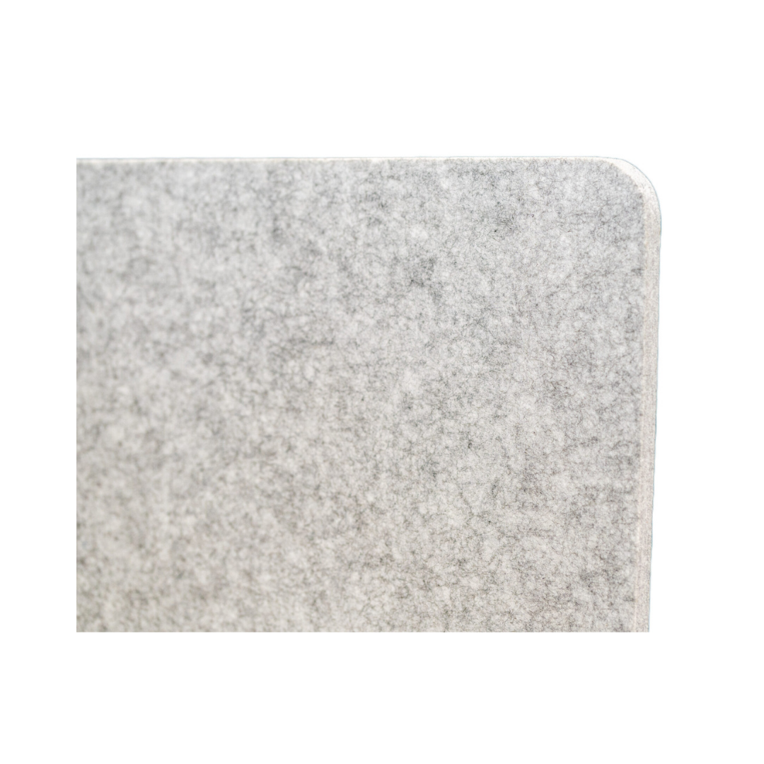 Gray desk divider panel