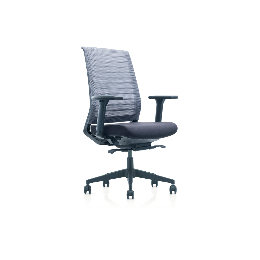 Office chair with swivel base and seat height adjustment