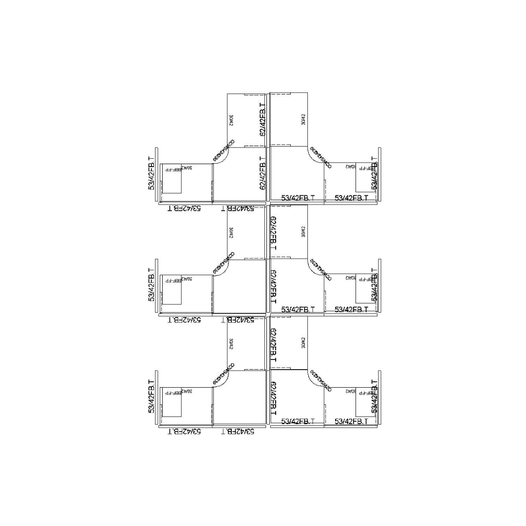 Office cubicle workstation layout plan