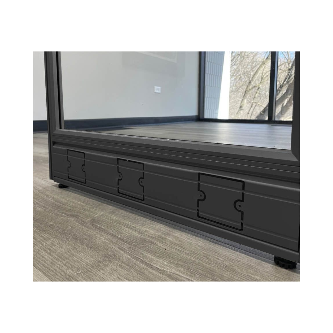 Modular glass office booth for private meetings and focus space in Raleigh, NC