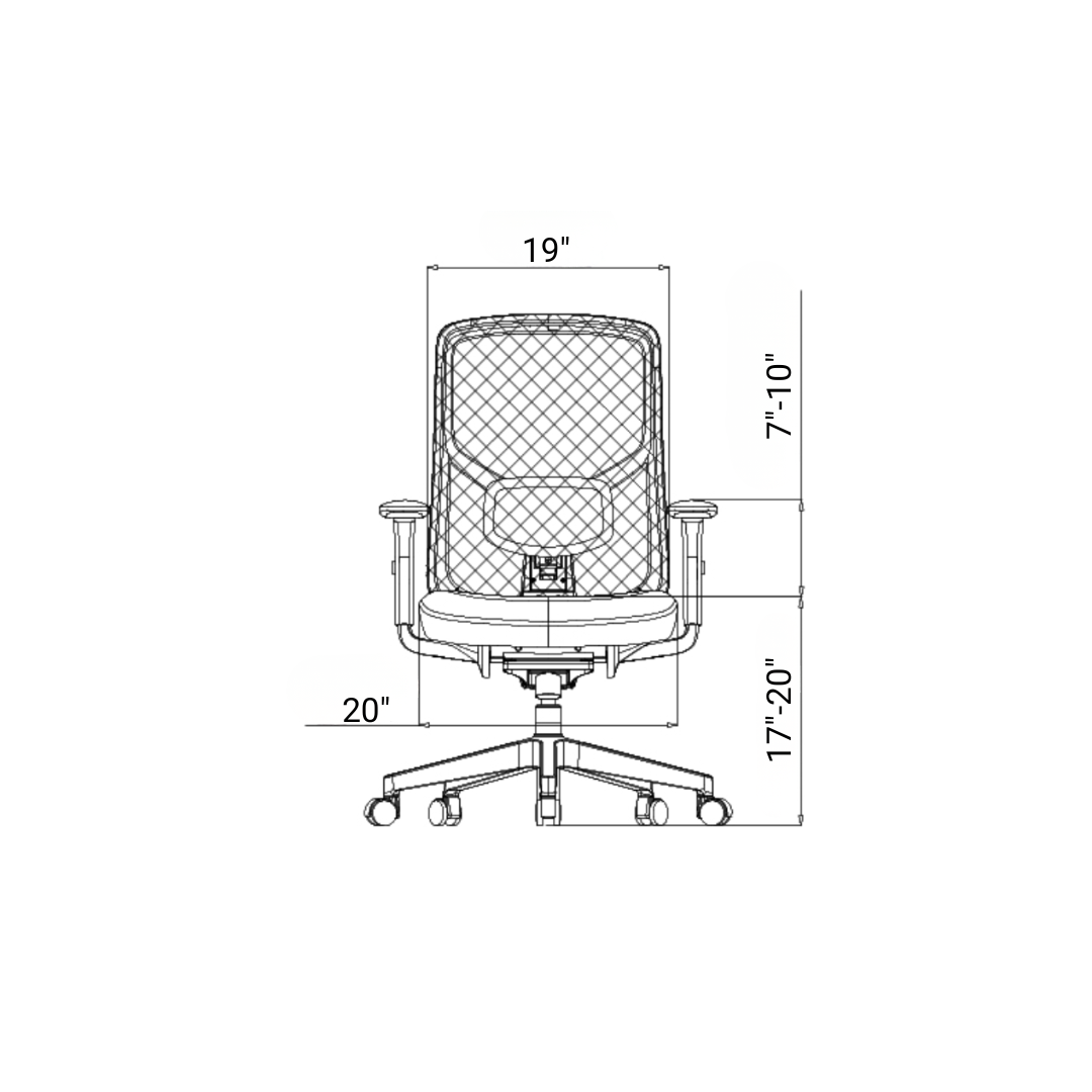 Collie mesh task chair for corporate offices, workstations and home offices | Dynamic Office Services | Raleigh, NC