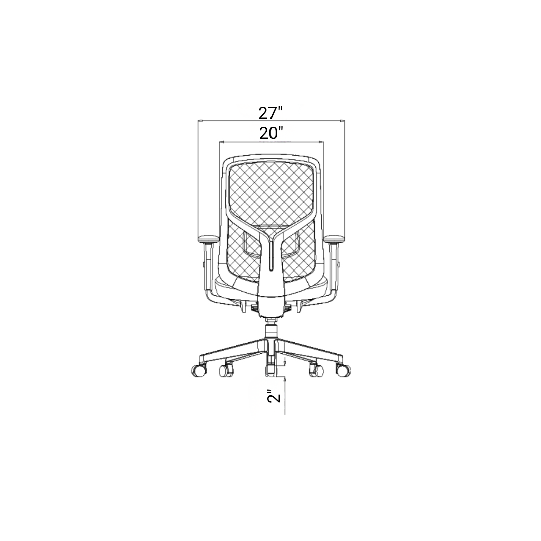 Collie ergonomic mesh office chair available in Raleigh Durham Cary NC