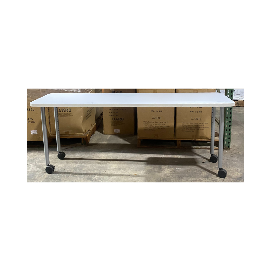 White Mobile Table for the office, Raleigh NC