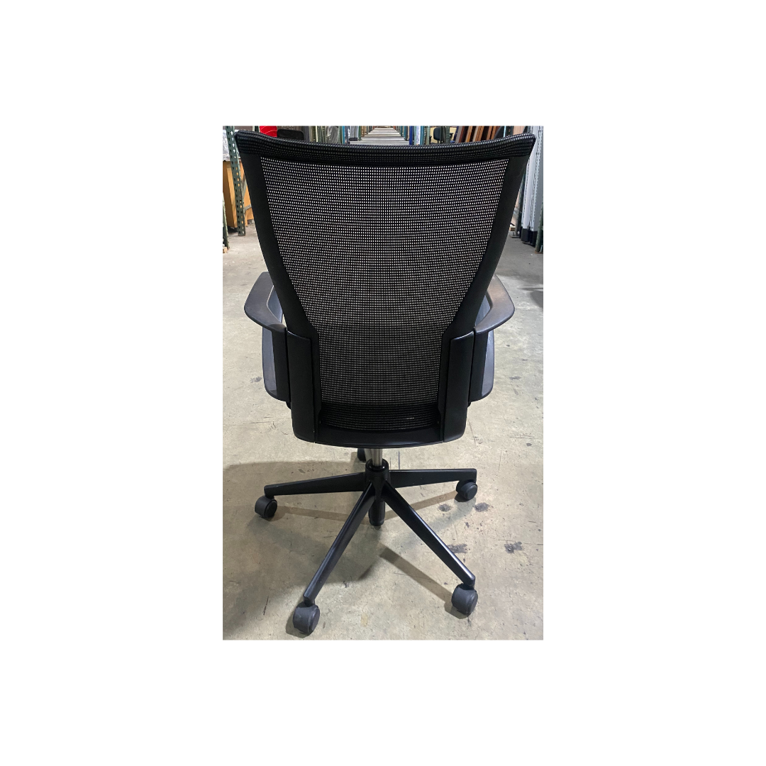 Used Haworth X99 mesh office chair on sale, comfortable task seating for home or business workspace