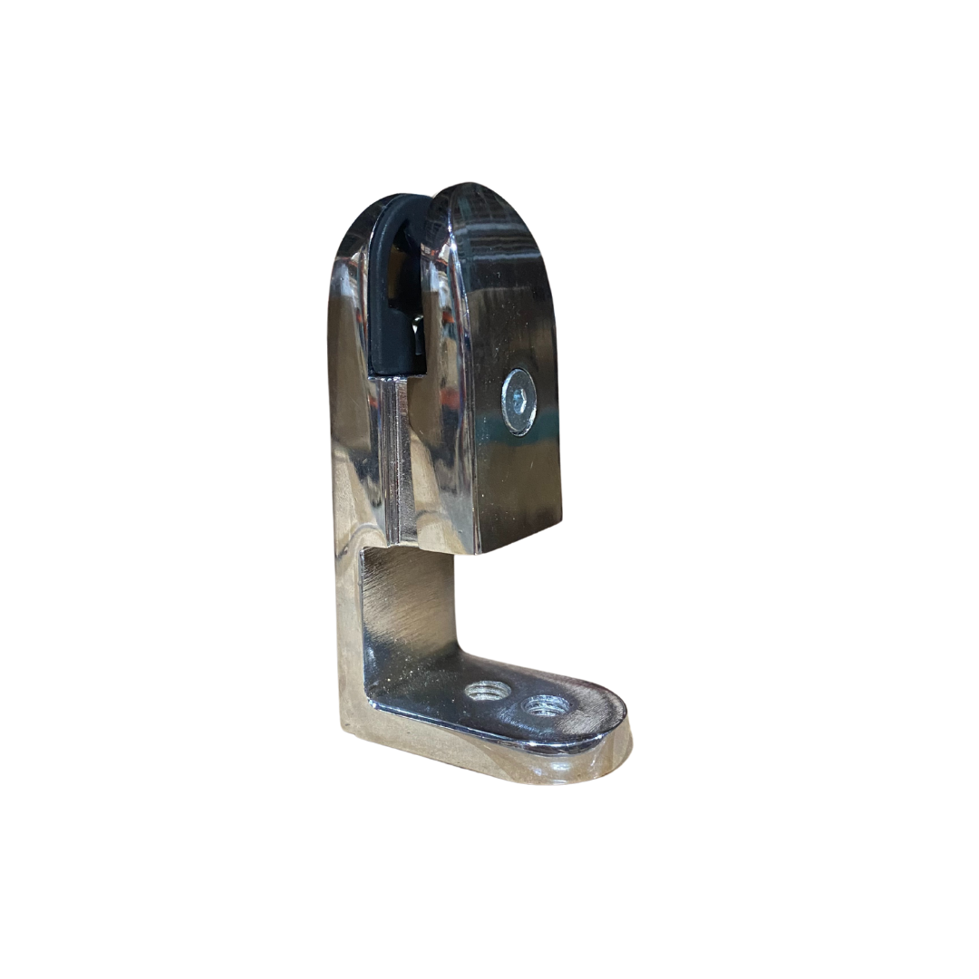 Chrome workstation privacy screen bracket