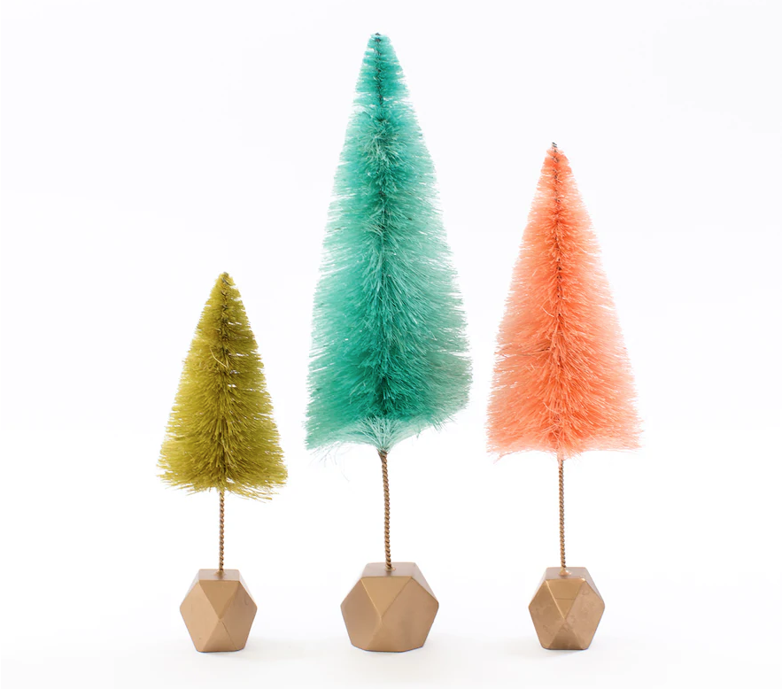 Bottle Brush Tree Christmas Decorations travelhappy at home