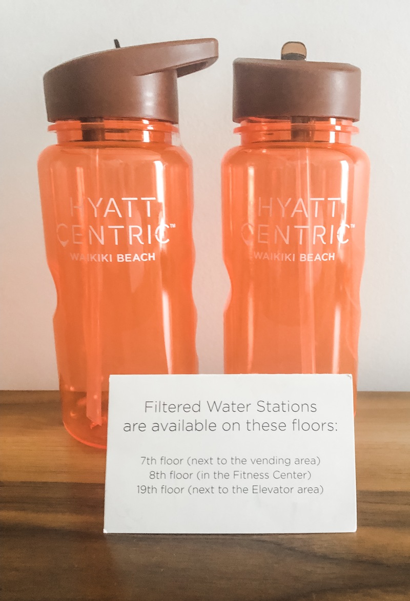 Refillable water bottles (included in the nightly resort charge)
