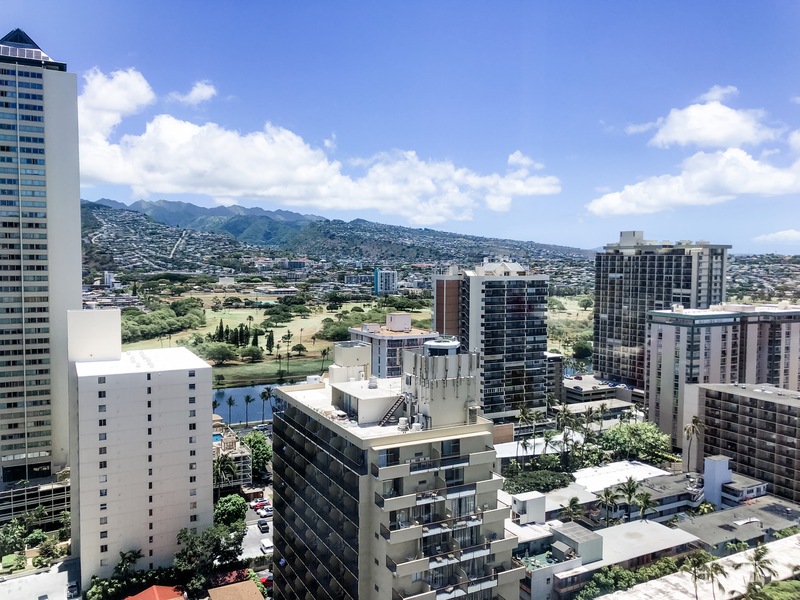 Our mountain/Ala Wai view