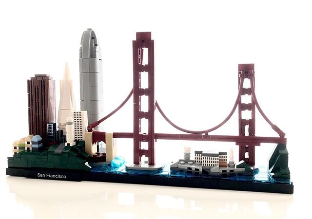 My first @legoarchitecture build!  Loved building mini SF with my girls. #lego #sanfrancisco #legoarchitecture #legomom #quarantinebuild #nofilter