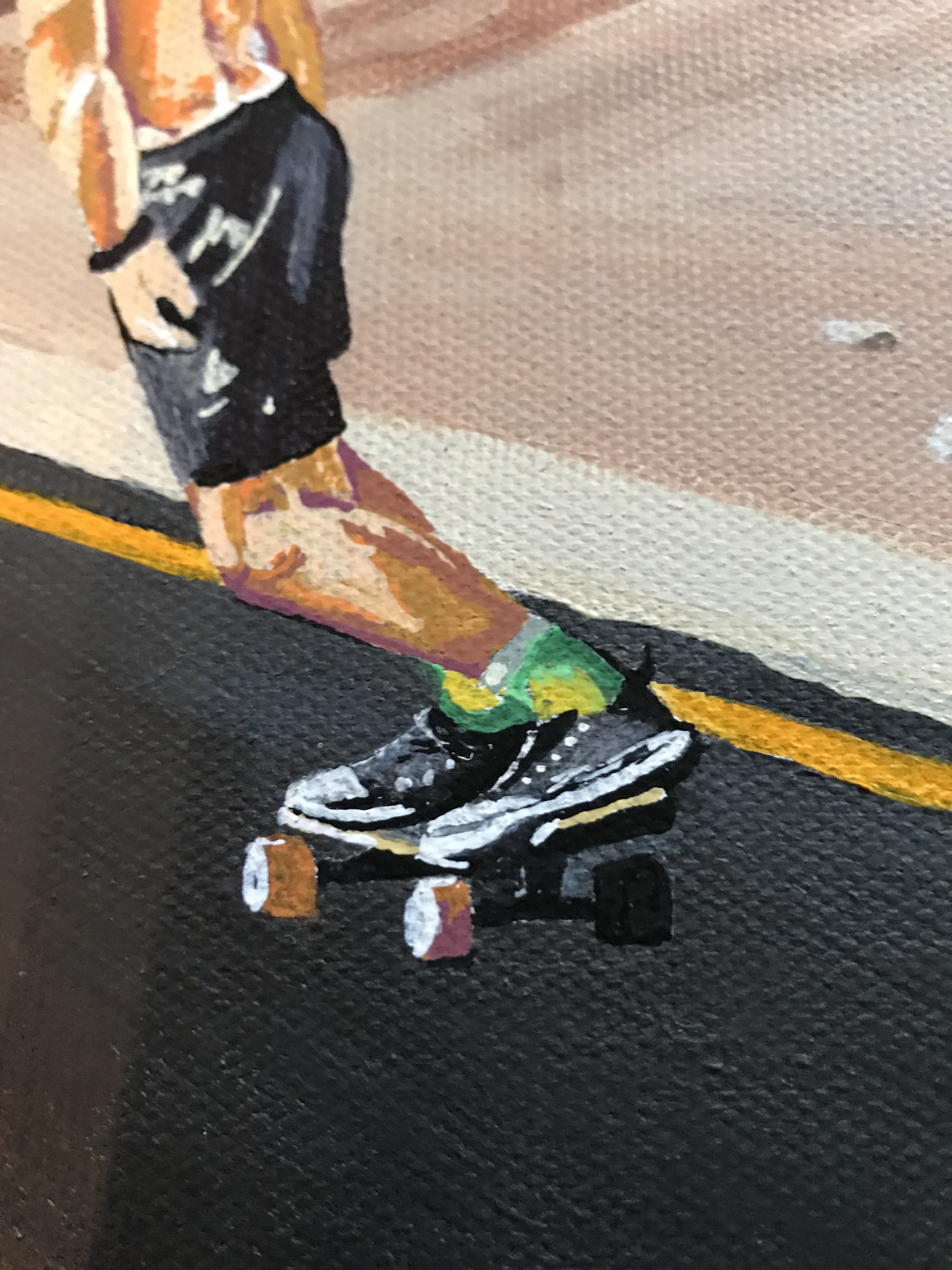 Death Valley Skateboarder Closeup