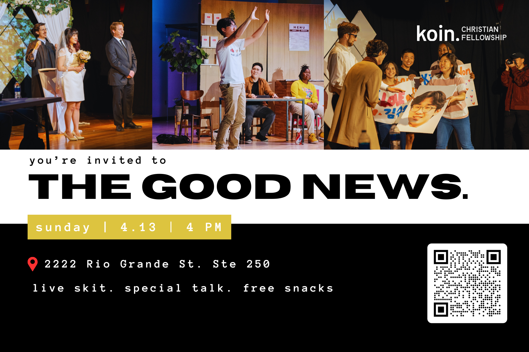 🎭🎬🌟 Acting/Theatrical Live Performance: Good News