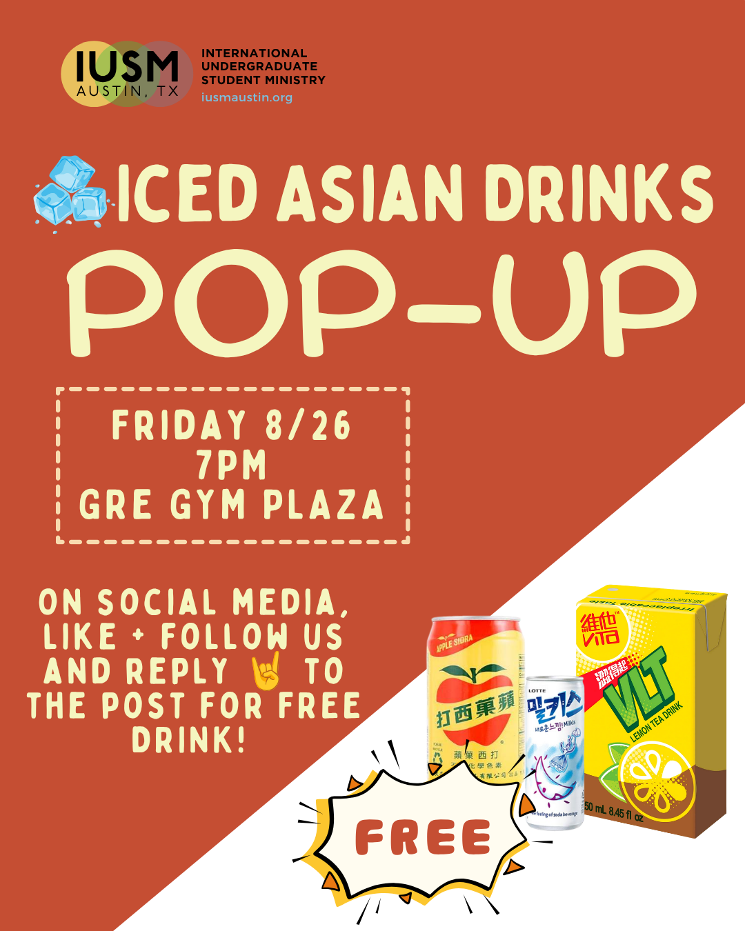 冰镇饮品快闪 Iced Asian Drinks🧋Pop-Up at Longhorn Live 