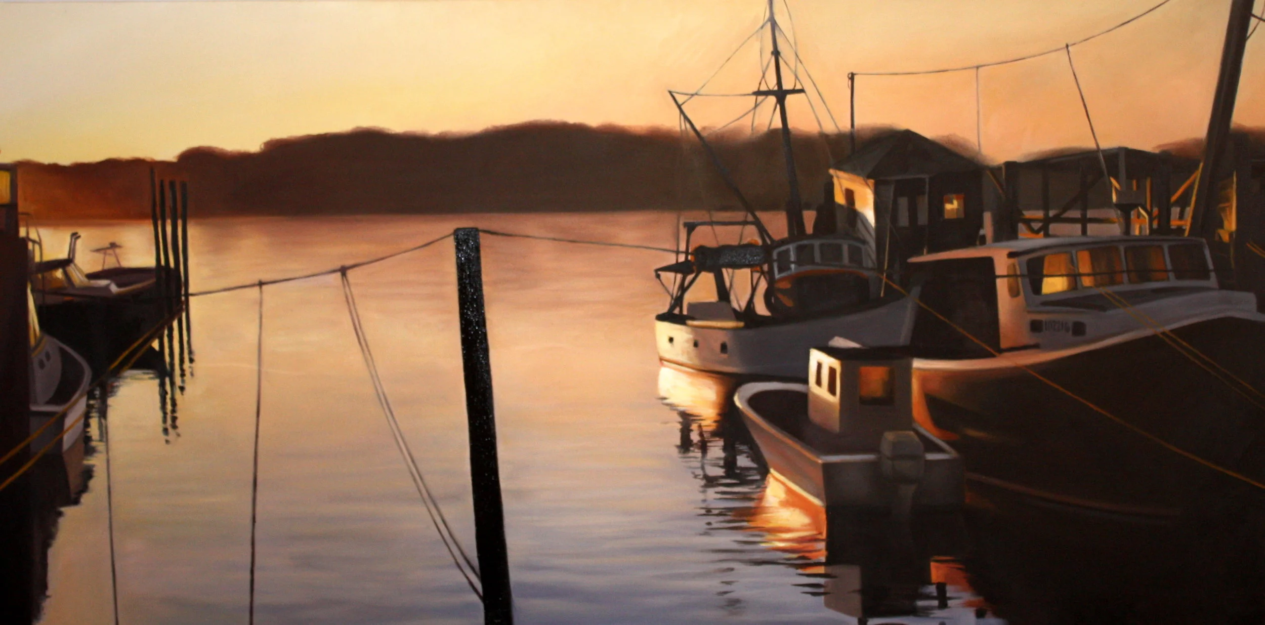 Sunset Off Bristol Harbor