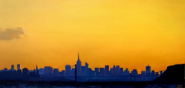 Manhattan At Sunset