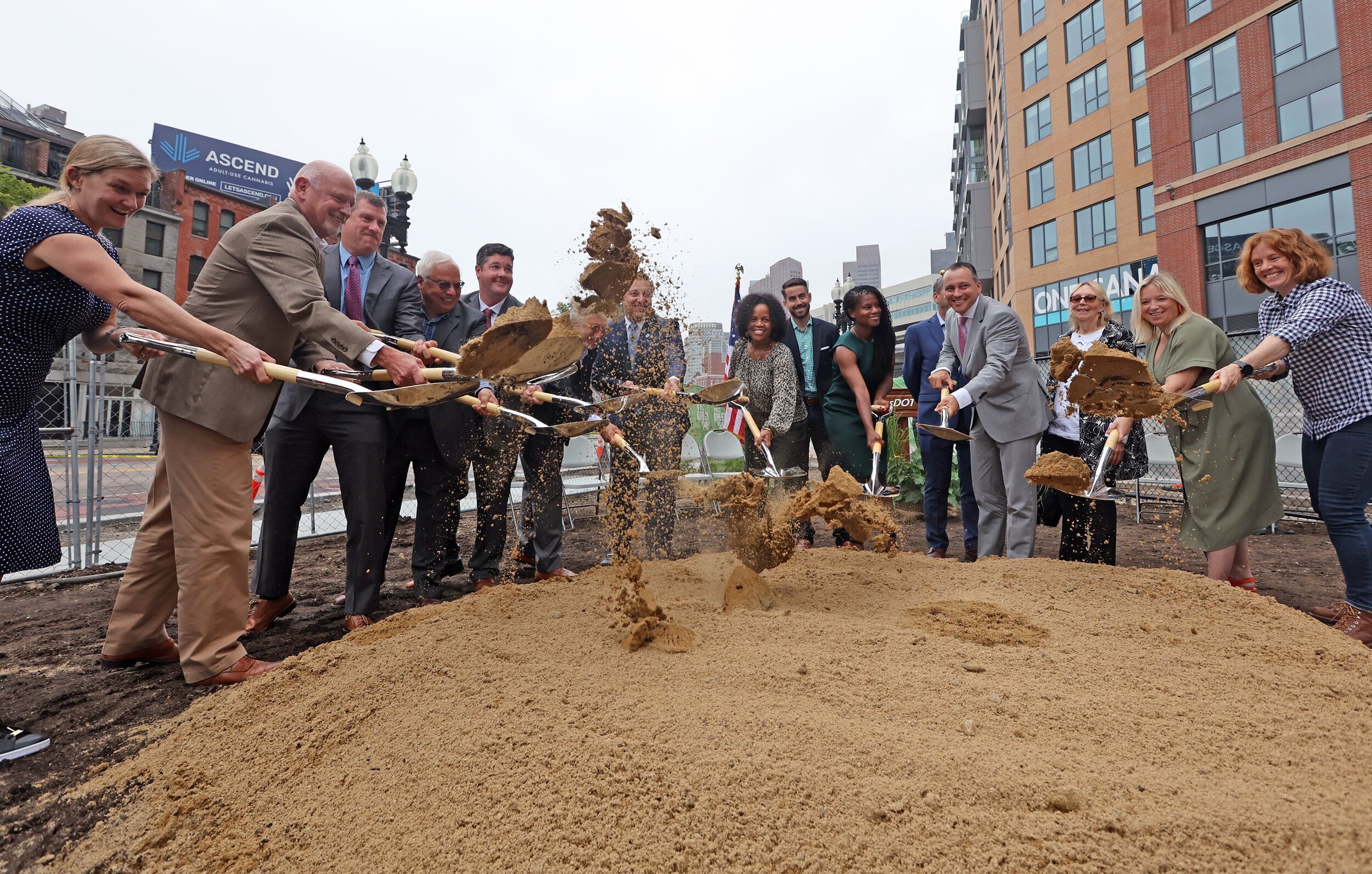 Groundbreaking at North Meadow Park on Boston’s Greenway