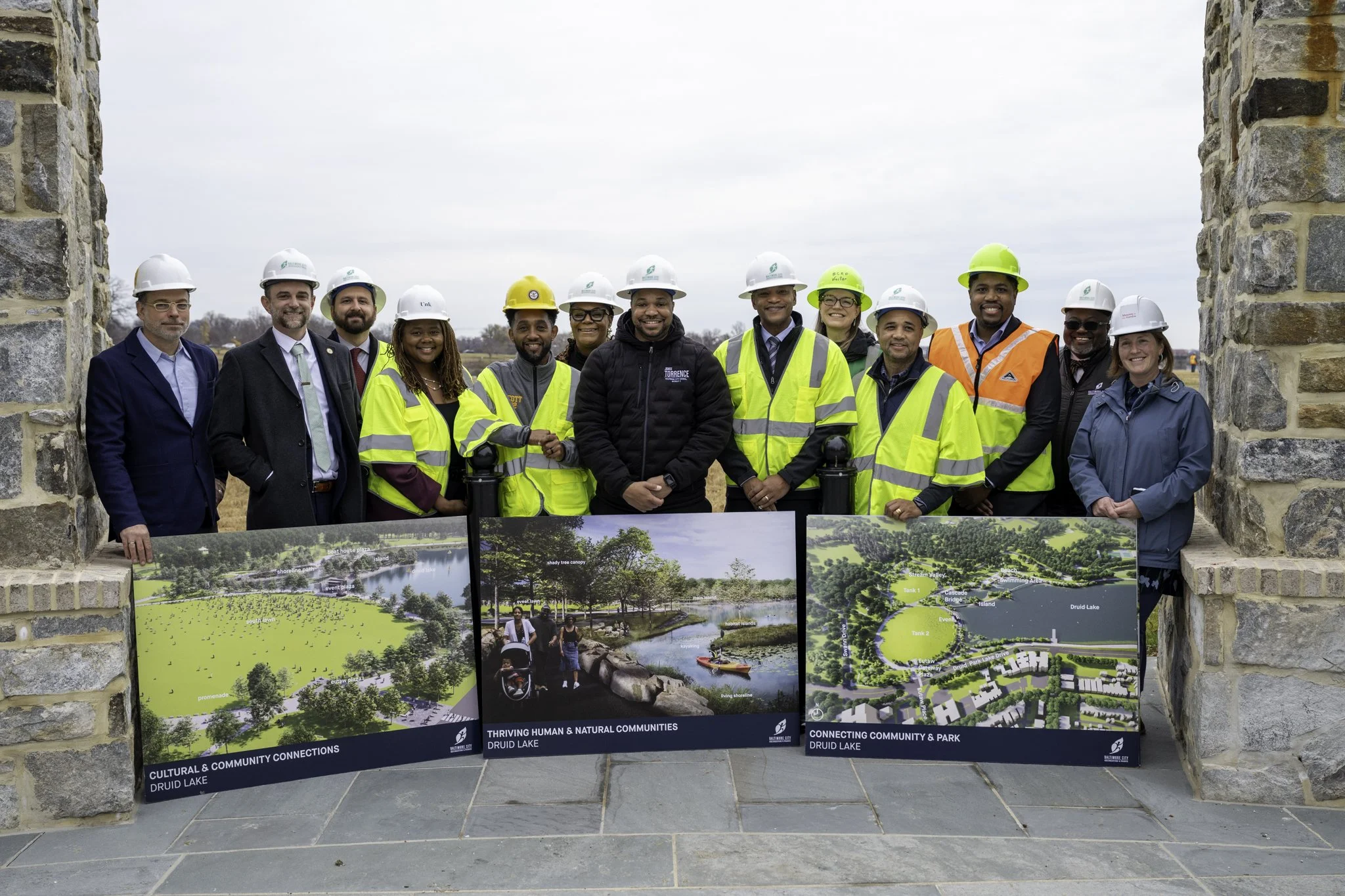 Governor Moore Visits Druid Lake Project