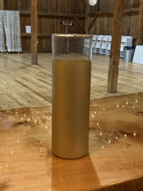 Tall Gold Glass Vases