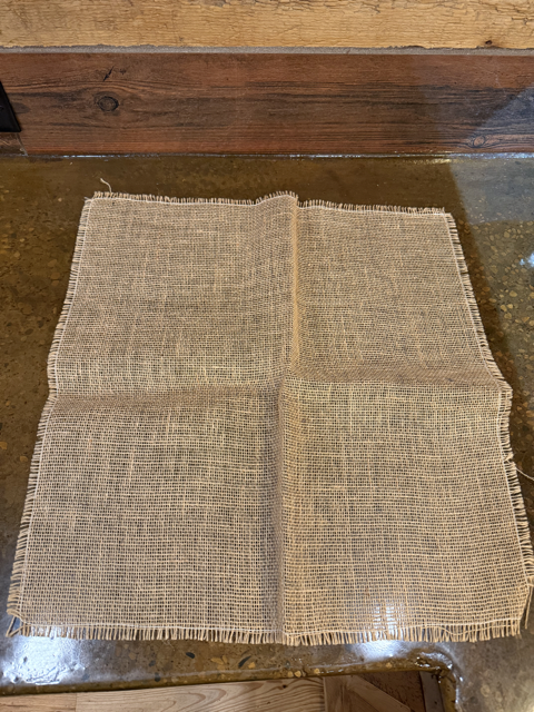Burlap Squares