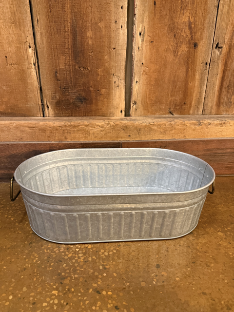 Oval Metal Bins