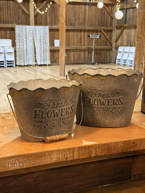 Fresh Flowers Buckets (medium and large)