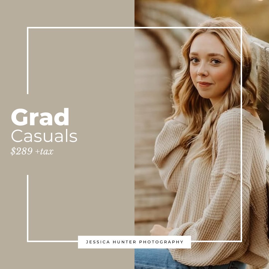 Fall Grad Casual Minis are here!

$289 +tax / 30 min / 20 images

Link in bio to grab a spot!