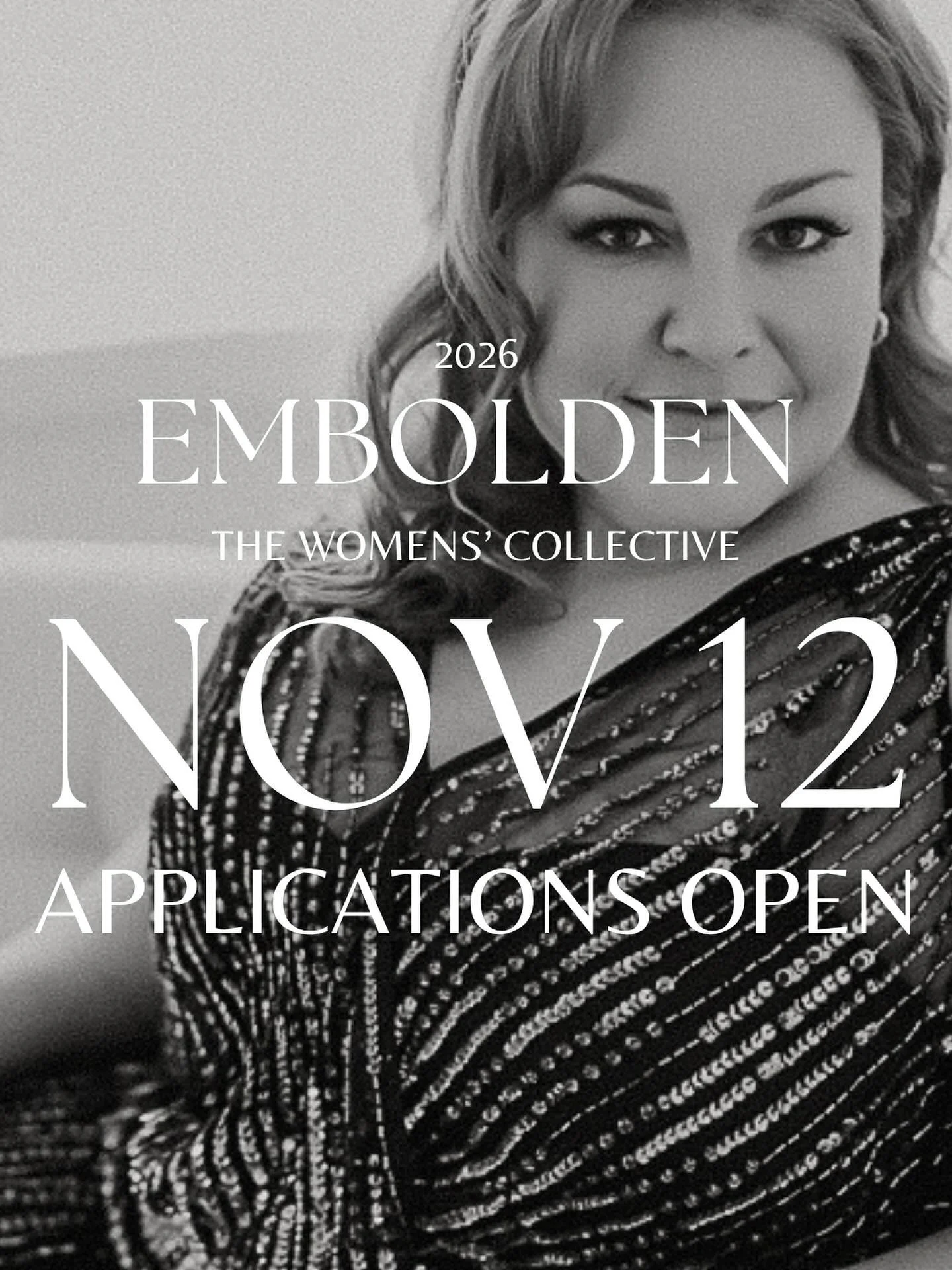 LADIES!

Applications for the 2026 Embolden// Women&rsquo;s Collective project open November 12!

We are looking for 1-2 women from each decade of life (20-100+) to receive a FREE photoshoot with hair and makeup and a copy of the 2026 Embolden // Wom