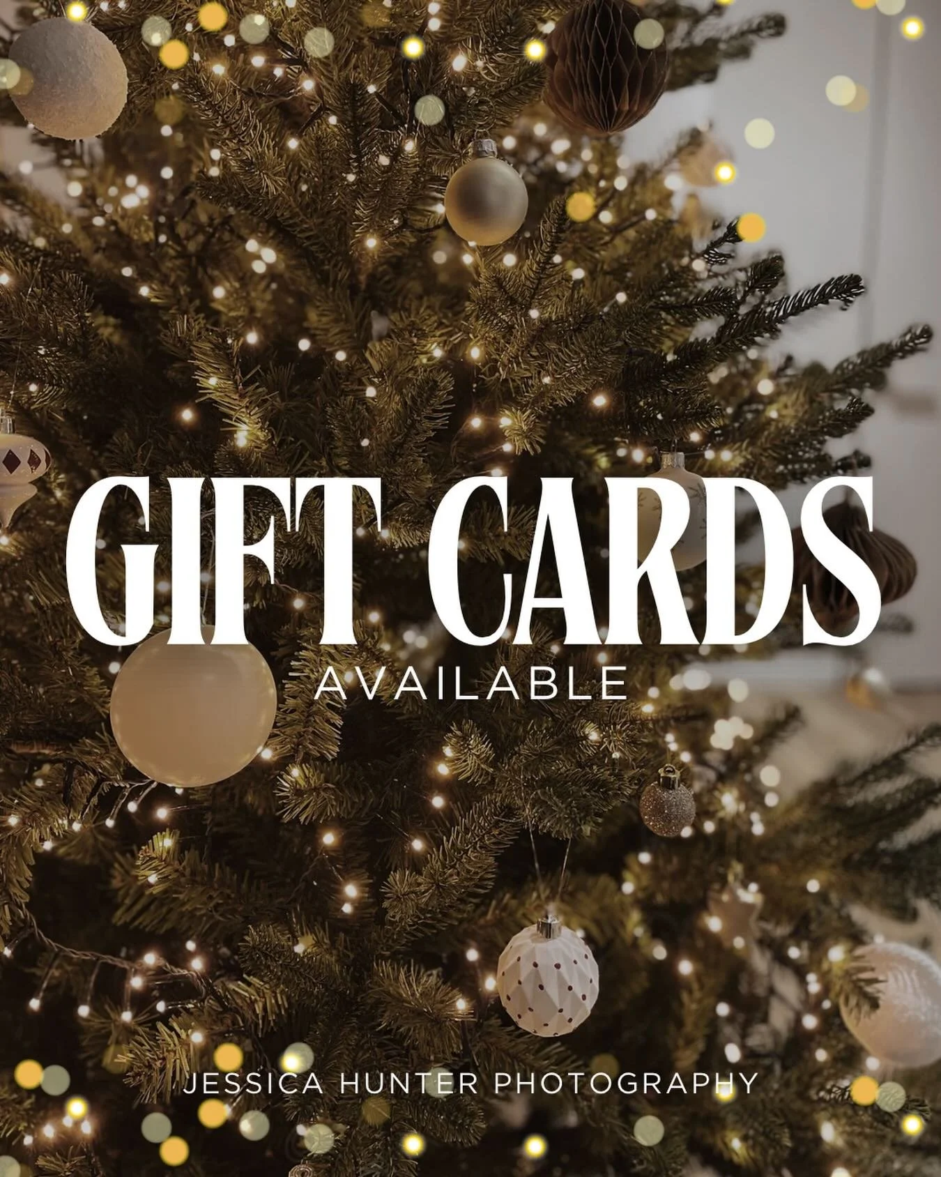 Gift cards are a great group gift for a loved one!

Gift cards available for half, full, newborn and extended family sessions.

You can view session pricing and contact me through the website.

www.jessicahunterphotography.com