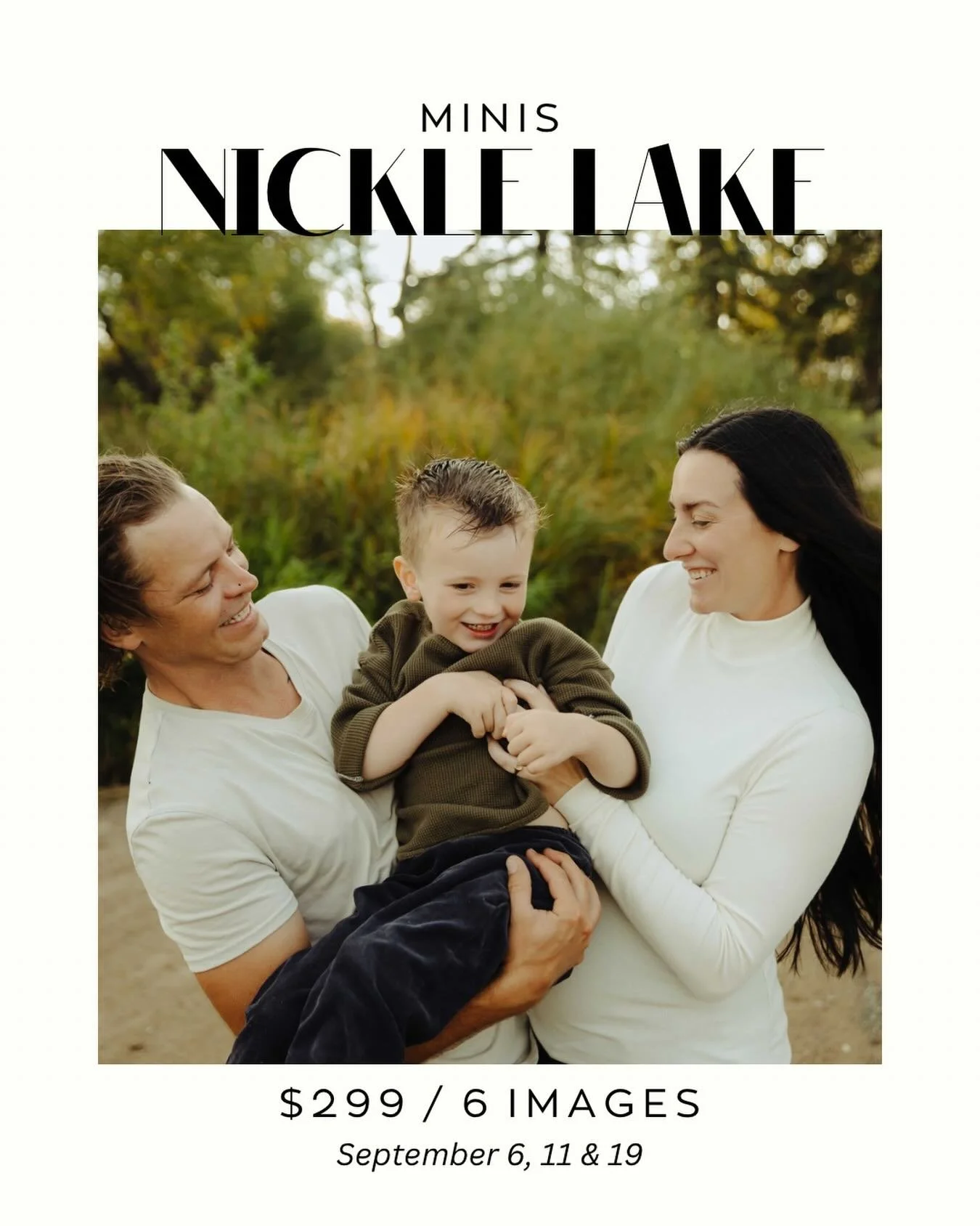 Nickle Lake Minis are BACK and open for booking!

Link in bio ❤️