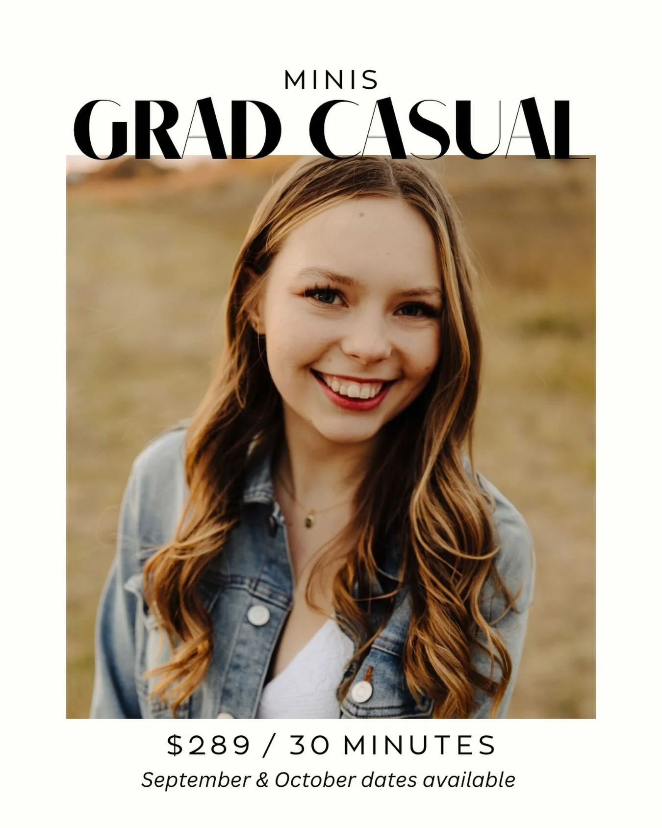 Only four spots remain for grad casuals this fall! Link in bio to book ❤️