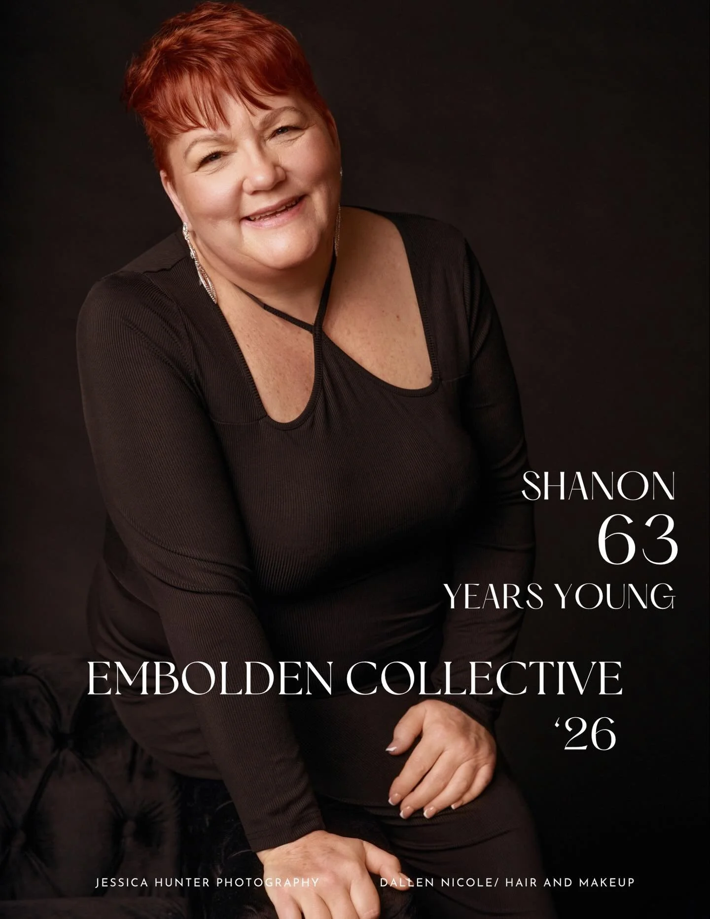 Dallen and I were lucky to spend this lovely ladies&rsquo; 63 birthday capturing her Embolden Images! 🎂 

When I asked Shanon what was one thing she wanted other women to know about aging, she replied with &ldquo;You are NEVER too old to try somethi