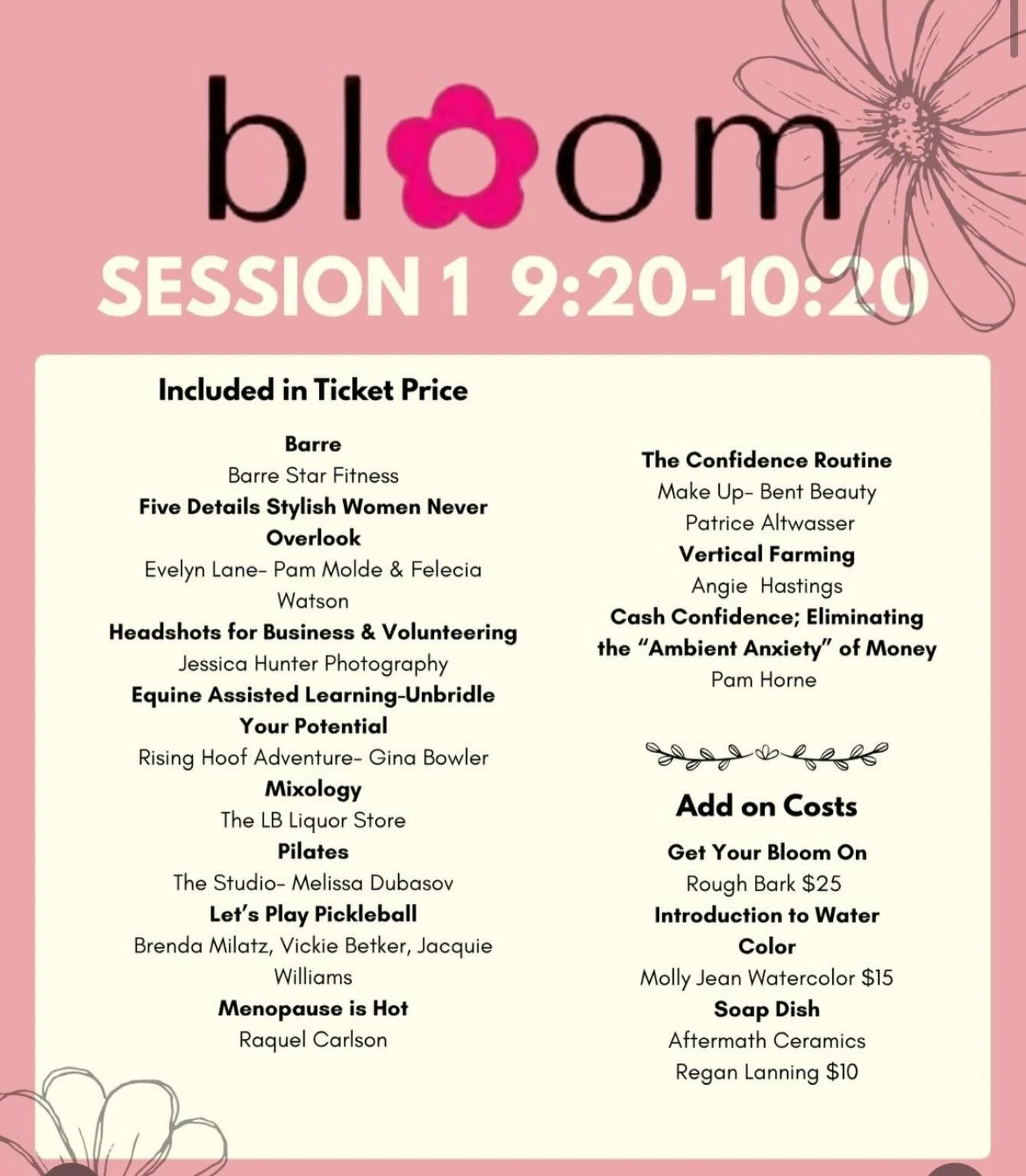 Hi Friends!

Thinking of attending my class Headshots for Business and Volunteering at @bloom_sask ?

In addition to each participant receiving a free headshot, I will be teaching YOU tips and tricks on how to get images of your beautiful self with y