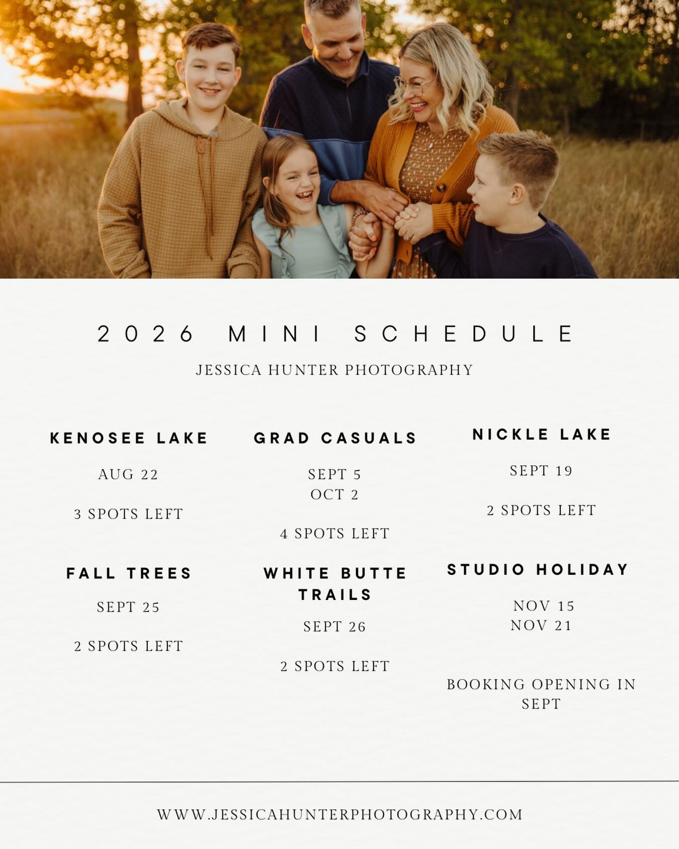 There are a few spots left for this fall!

Link in bio to book 📖 

#weyburnphotographer #weyburn #saskphotographer #skphorographer #yqrphotographer