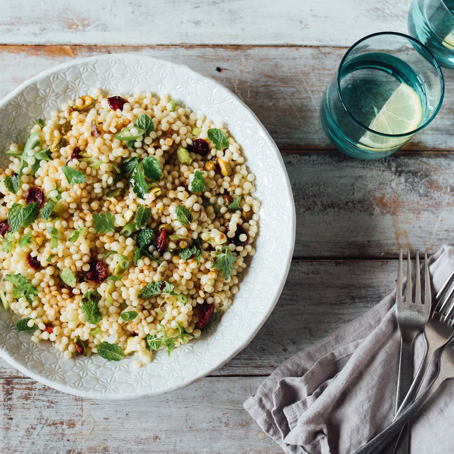 Cranberry &amp; Pistachio Israeli Couscous