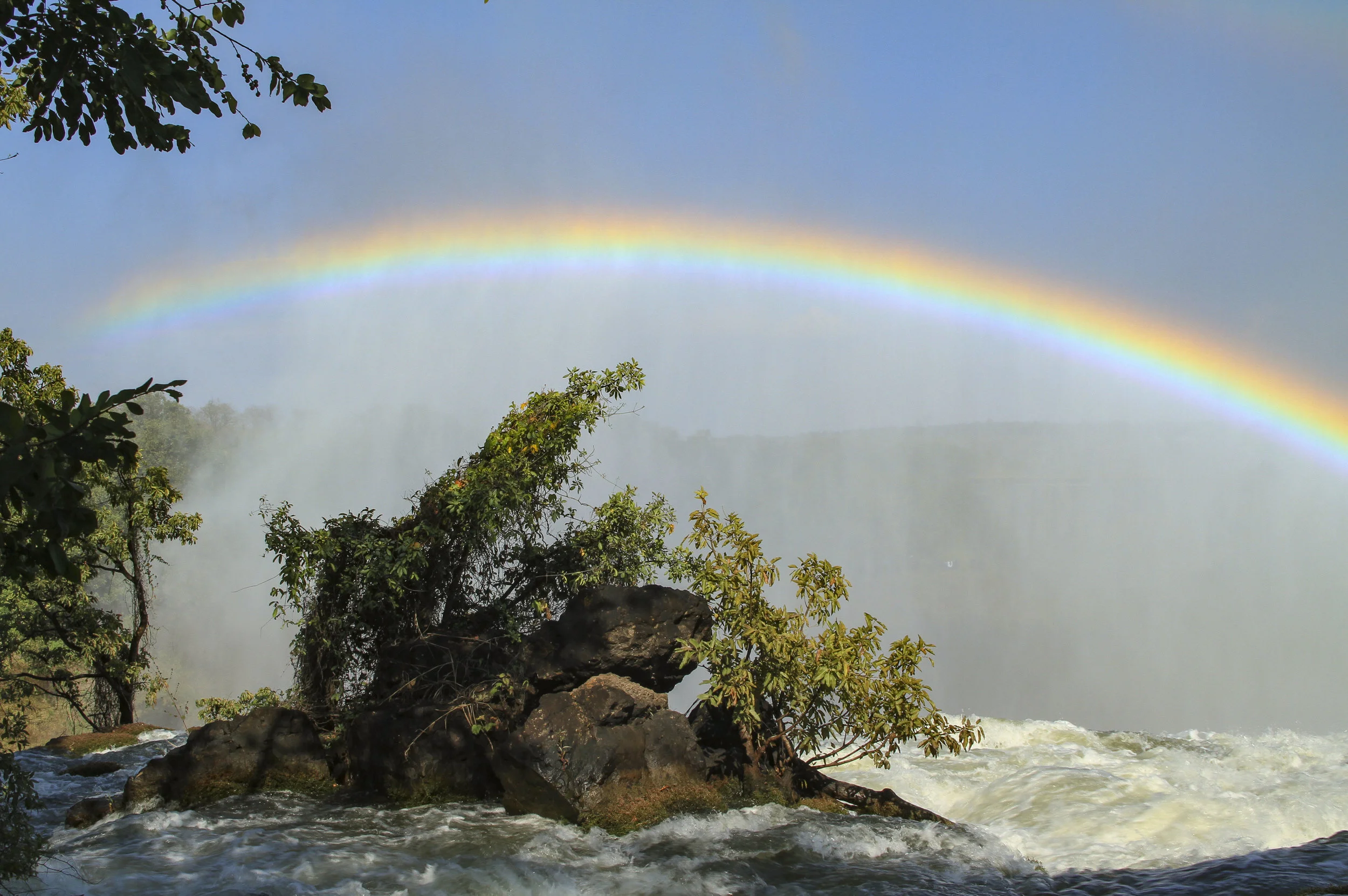 Rainbow Over Victoria Falls Zambia