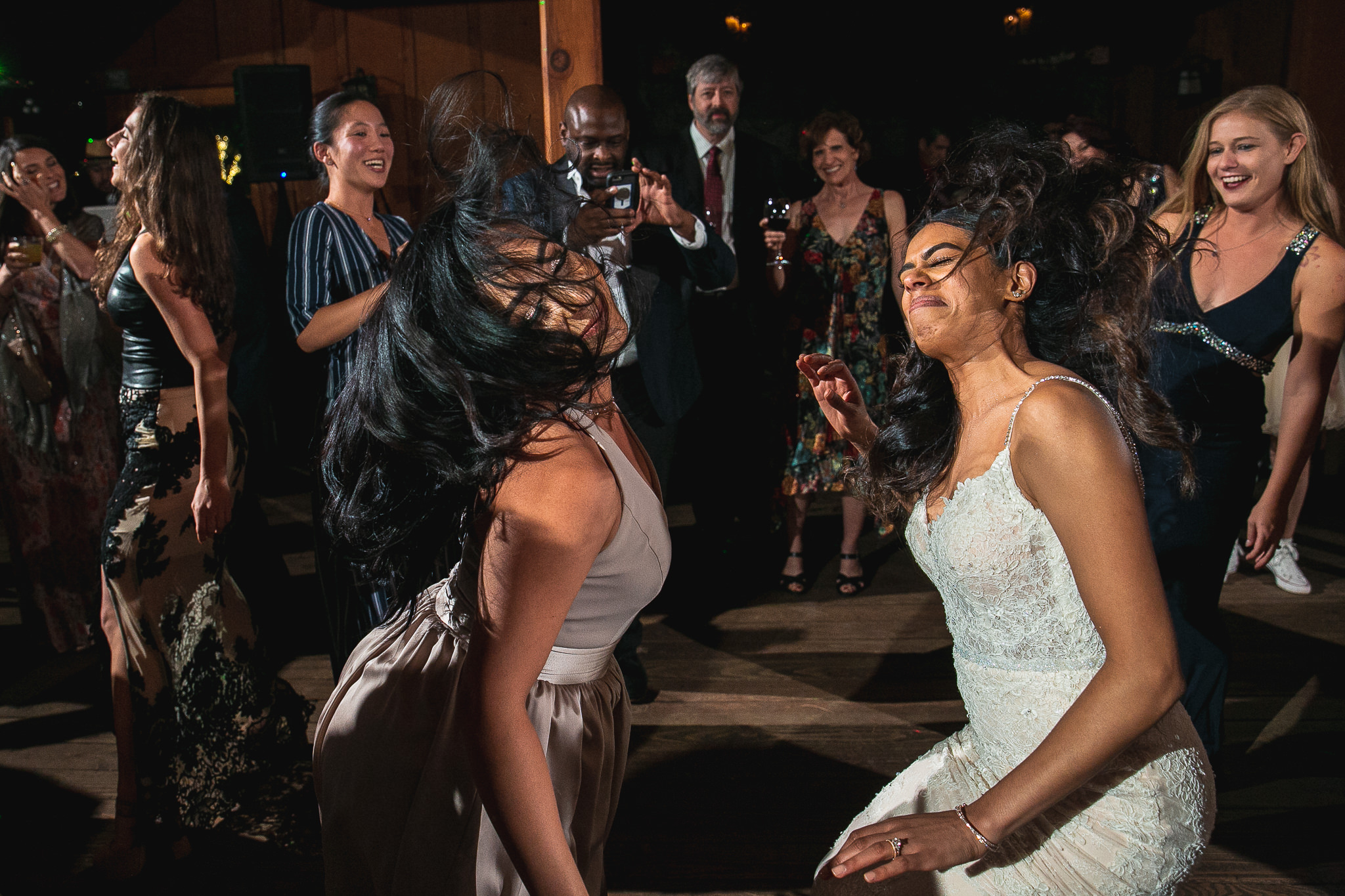 We love working with brides and grooms who know how to get down! You’ll often find us dancing along as we’re working.